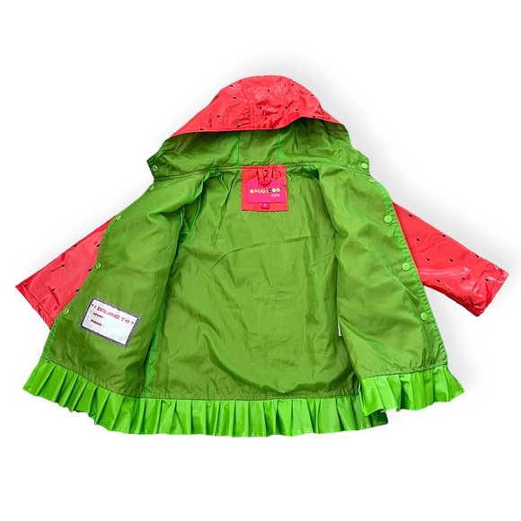 Wippette Kids Watermelon Raincoat, 3T - Picture 3 of 8